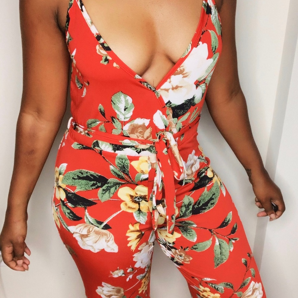 Floral jumpsuit